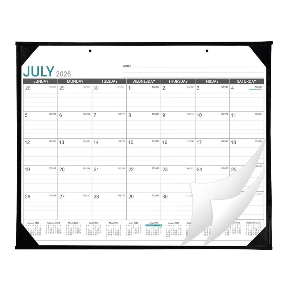 2026-2027 Desk Calendar - Roll Packaging Desk Calendar 2026-2027 (C236)